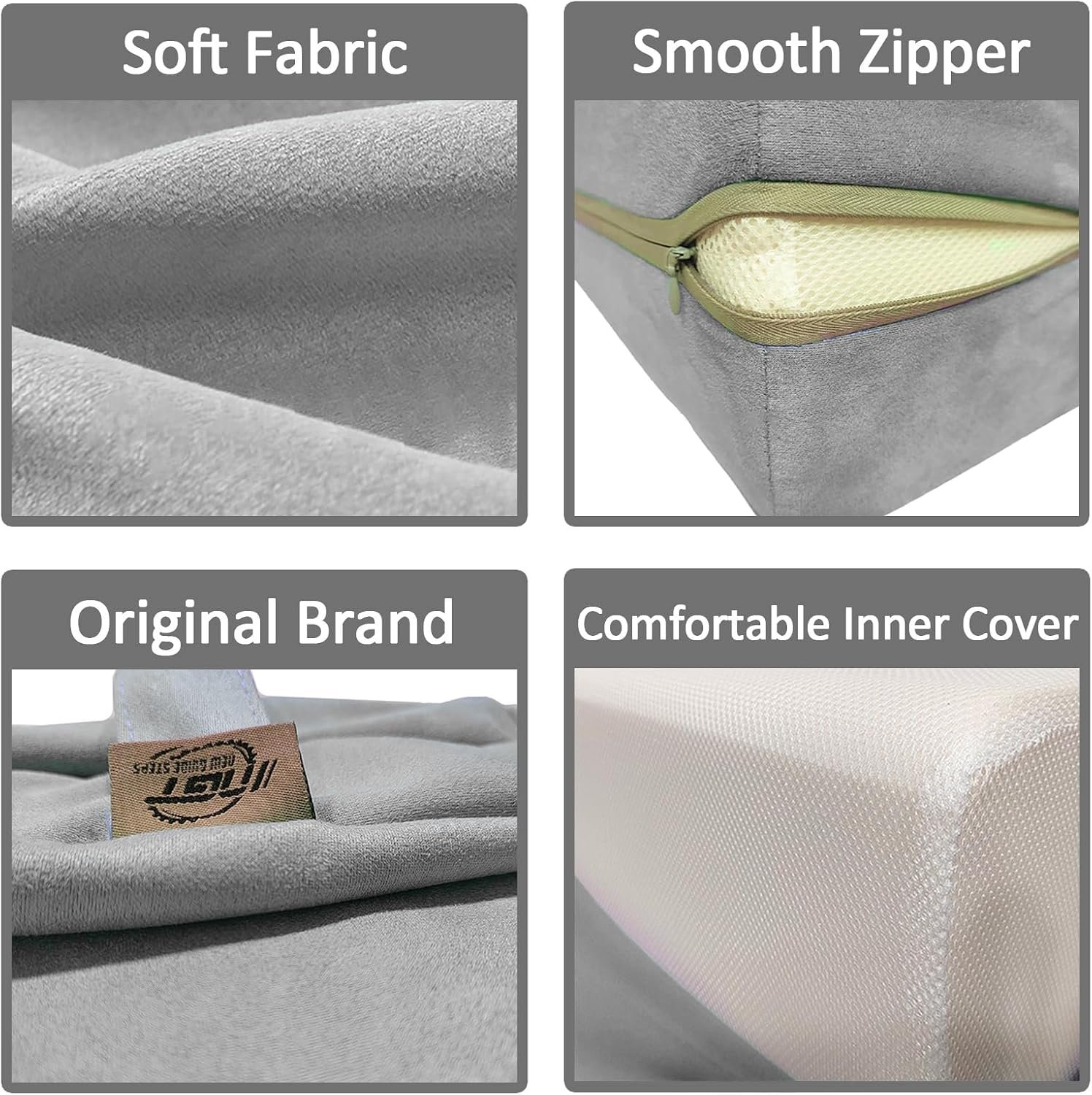 NGT new guide steps Yoga Bolster Pillow for Meditation and Support - Rectangular Yoga Cushion Foam Wedges Washable Suede Pillowcase for Men and Women with Carry Handles.… - Image 2