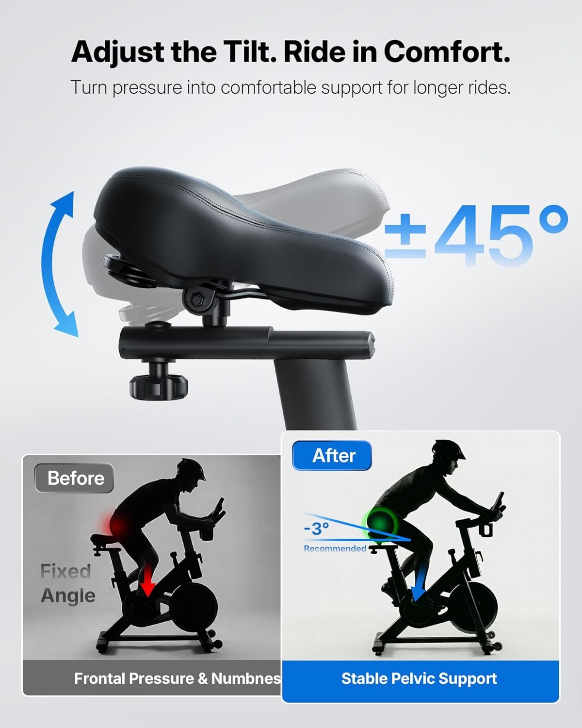 MERACH Magnetic Exercise Bike, Heavy Duty Stationary Bike for Home Gym - Image 9