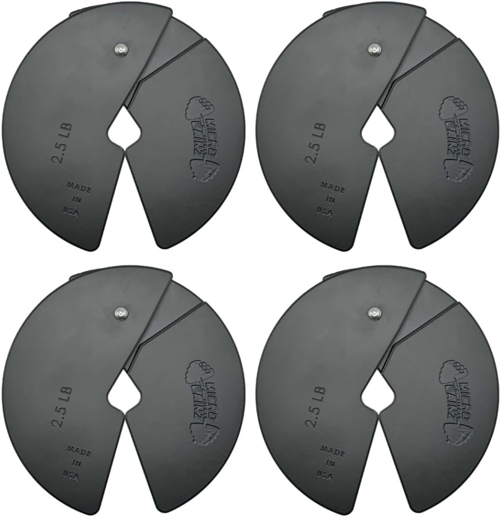 Micro Gainz 2.5LB Dumbbell Fractional Weight Plates, 4-Piece