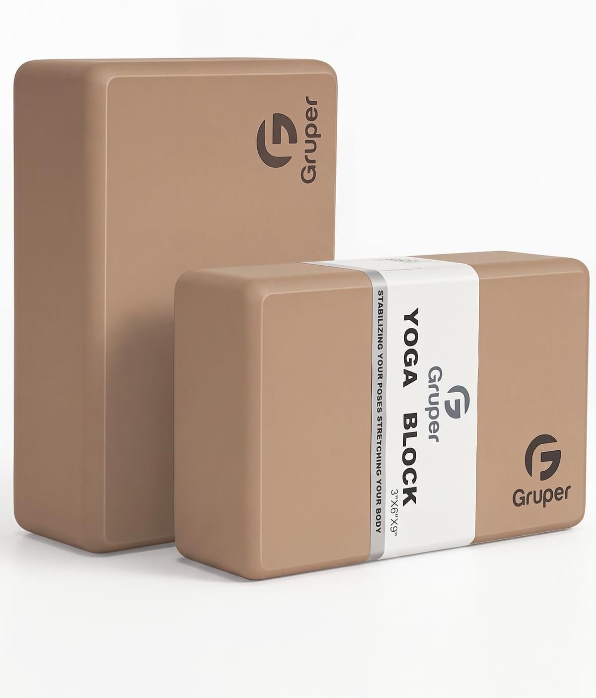 Gruper Yoga Blocks 2 Pack, 9″...
