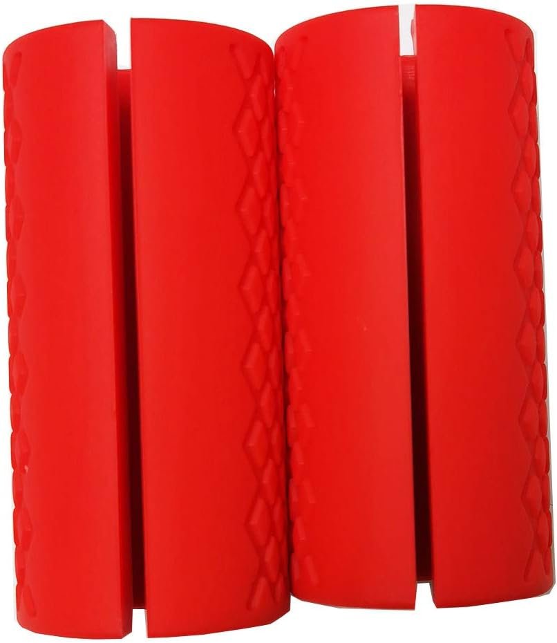 2 Inch Thick Bar Grips Adapter, Silicone Rubber Handle Covers for Barbells, Dumbbells, Cable Machine and Pull Up Bar, Thick Grip Training for Forearm Strength, Weightlifting and Fitness - Image 3