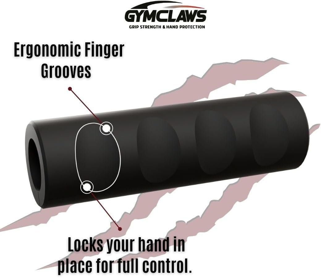 Gym Grips - Hand Grip Pads for Weightlifting, Dumbbell & Pull Up Bar, Workout Gloves Alternative, High-Density Adaptive Foam, Universal Fit, 2-Pack, Black - Image 5