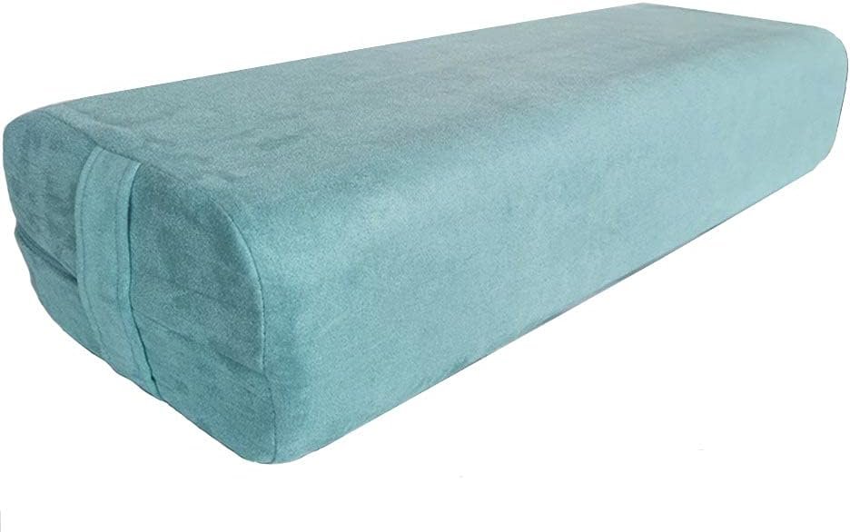 NGT new guide steps Yoga Bolster Pillow for Meditation and Support - Rectangular Yoga Cushion Foam Wedges Washable Suede Pillowcase for Men and Women with Carry Handles.… - Image 2