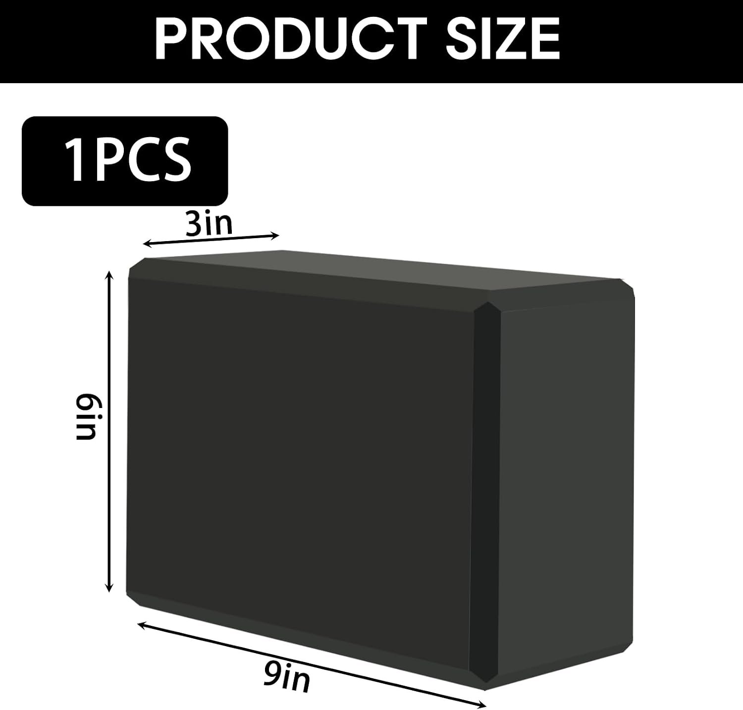 Yoga Block - Supportive Latex-Free Eva Foam - Soft Non-Slip Surface with Beveled Edges for Yoga, Pilates, Meditation - Yoga Accessories for Stability, Balance, Deepen Stretches - Image 2