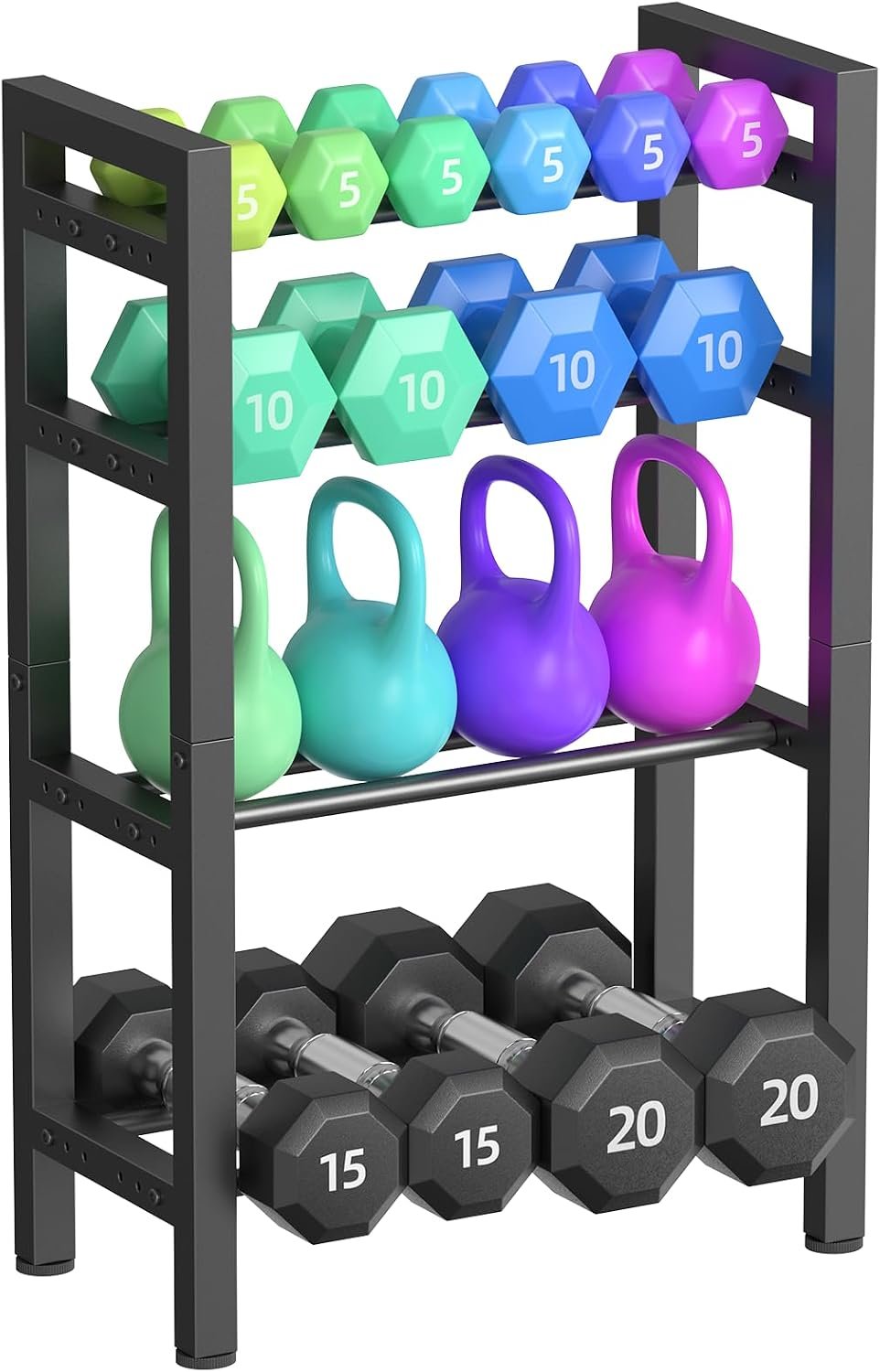 Dumbbell Rack, 4-Tier Weight Rack, ...