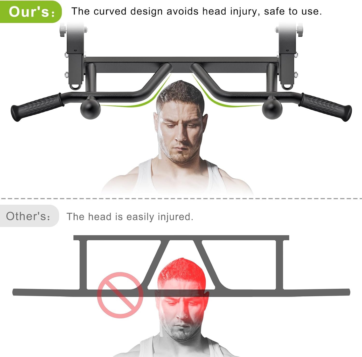 SELEWARE Heavy Duty Welded Pull Up Bar Wall/Joist/Ceiling Mount Chin Up Bar - Image 9