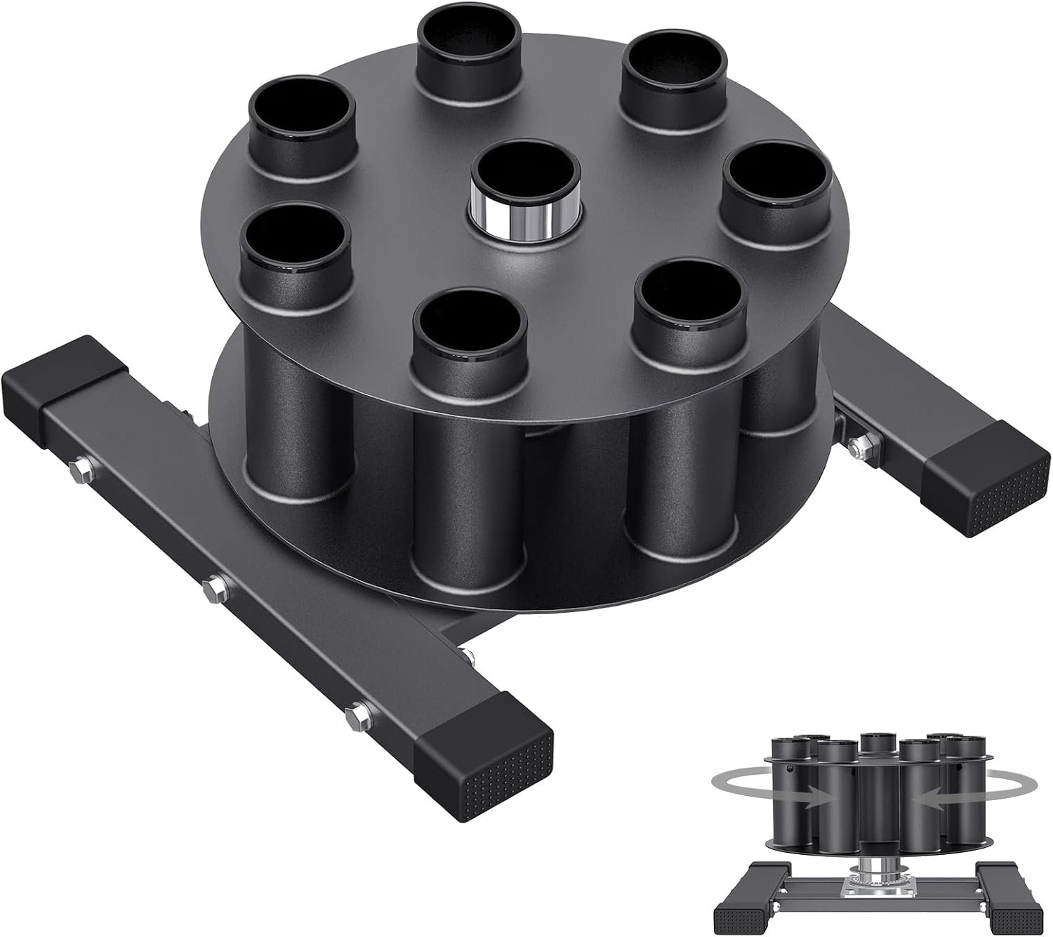 SELEWARE Vertical Barbell Rack, Barbell Holder for 2-Inch Olympic Bars