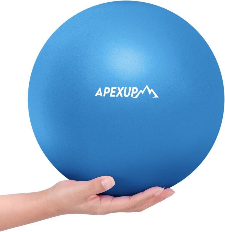 APEXUP 9 Inch Pilates Ball Small Exercise Ball for Yoga, Fitness, Balance, Core Workout, Physical Therapy