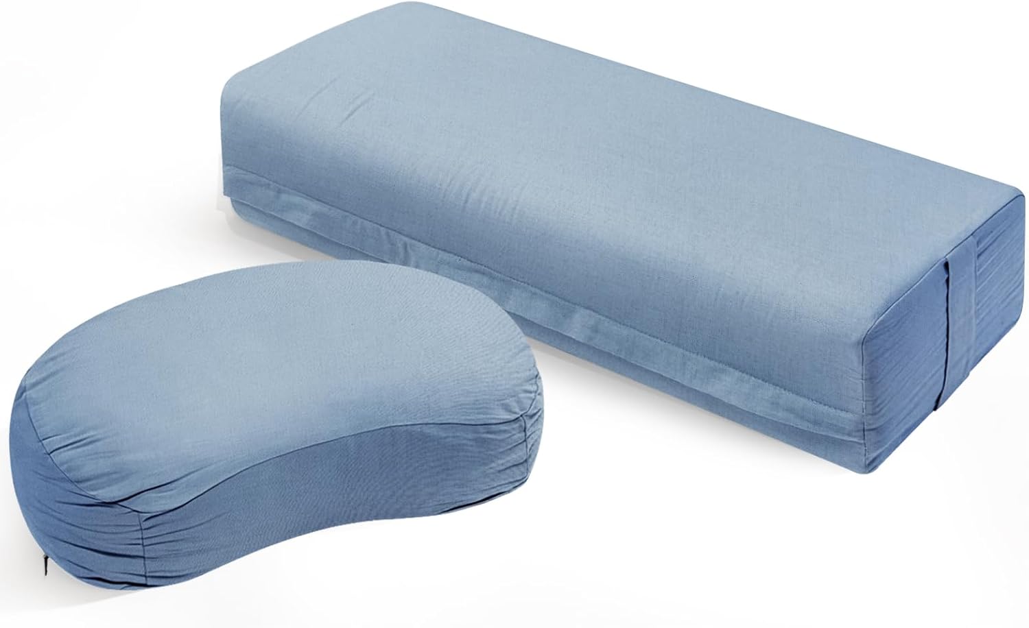2 PCS Yoga Bolster Pillow, Rectangu...