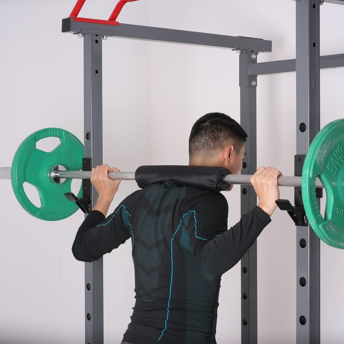 SYL Fitness J-Hooks for Squat/Power Rack - Available in 2"x2" and 3"x3", Heavy Duty J-Cups Barbell Holder with UHMW Pads - Image 5