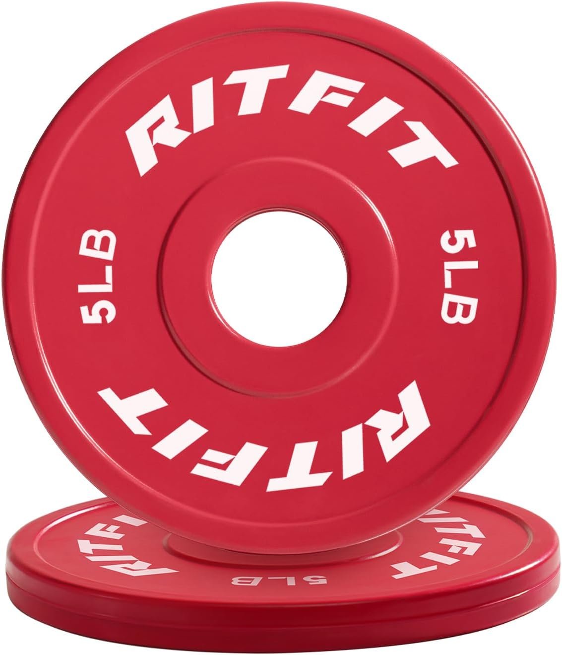 RitFit Fractional Weight Plates, Rubber Coated Color Coded for Home Gym