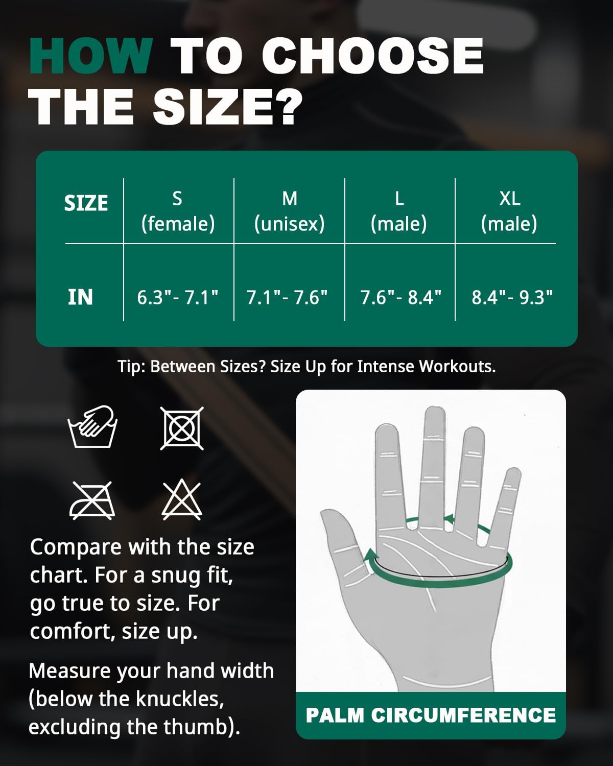 Trideer Weight Lifting Gloves for Men, Workout Gloves with Wrist Support - Image 6