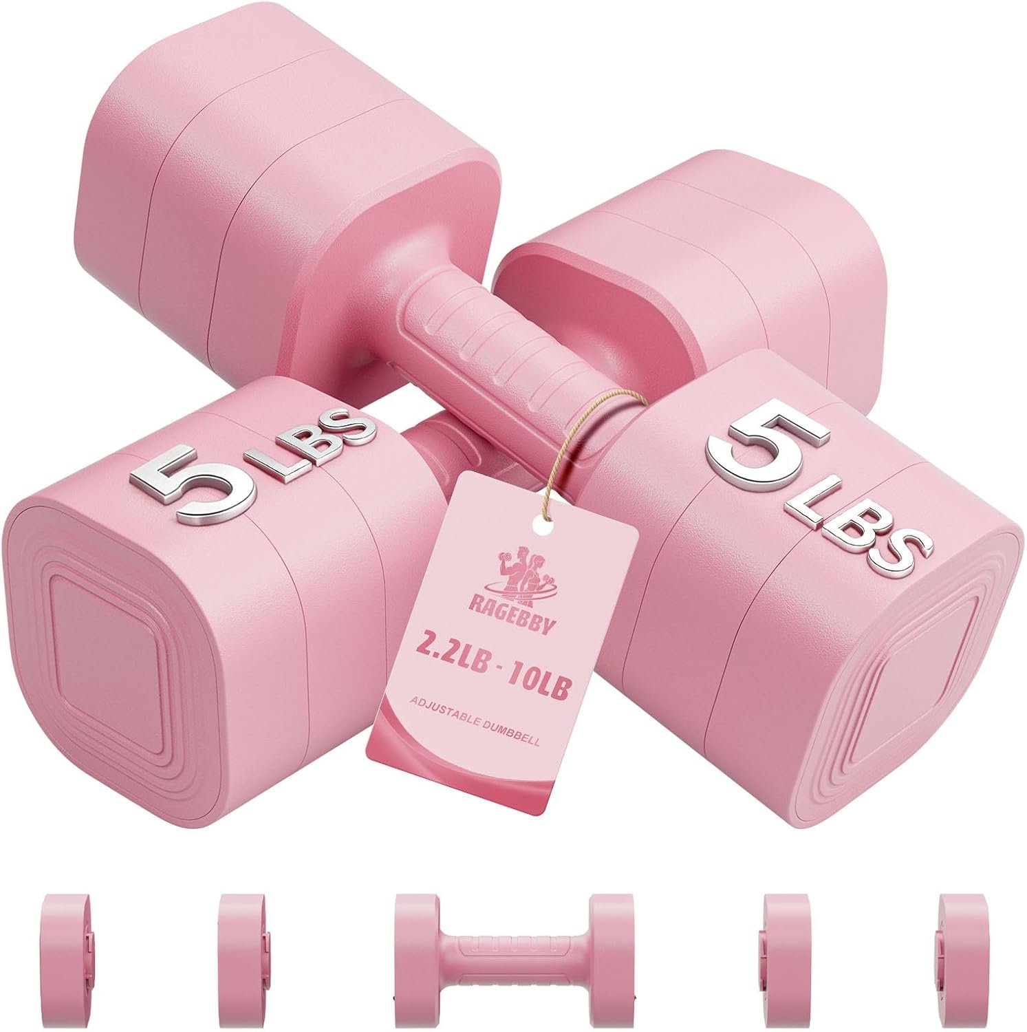 Ragebby Adjustable Dumbbell Set of ...