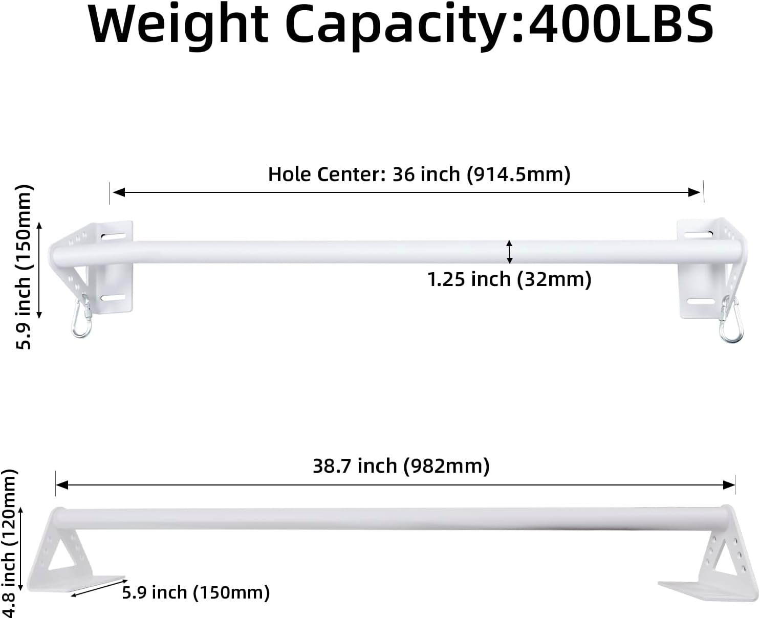 Wall Mounted Doorway Pull Up Bar, H... – 61GQc3UtThL._AC_SL1500_.jpg