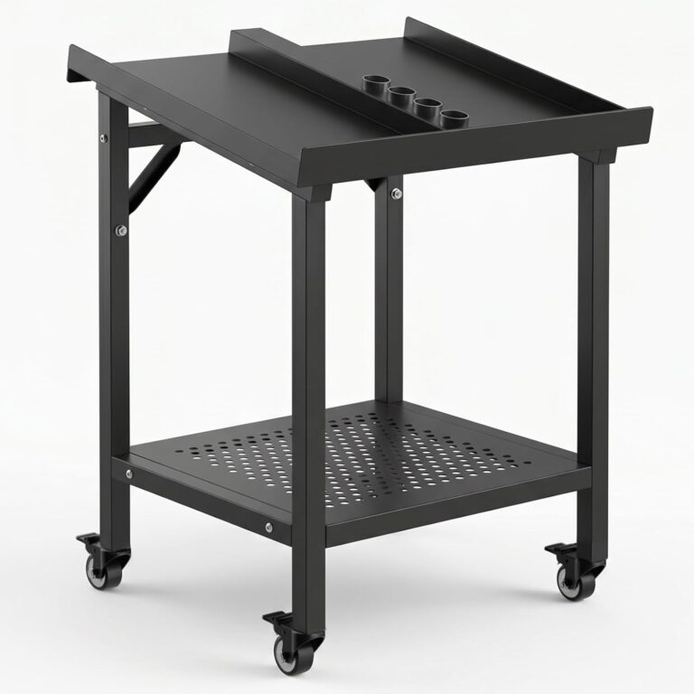 Heavy Duty Dumbbell Rack Stand with Kettlebell Storage Tray Shelf 2-3 Tier