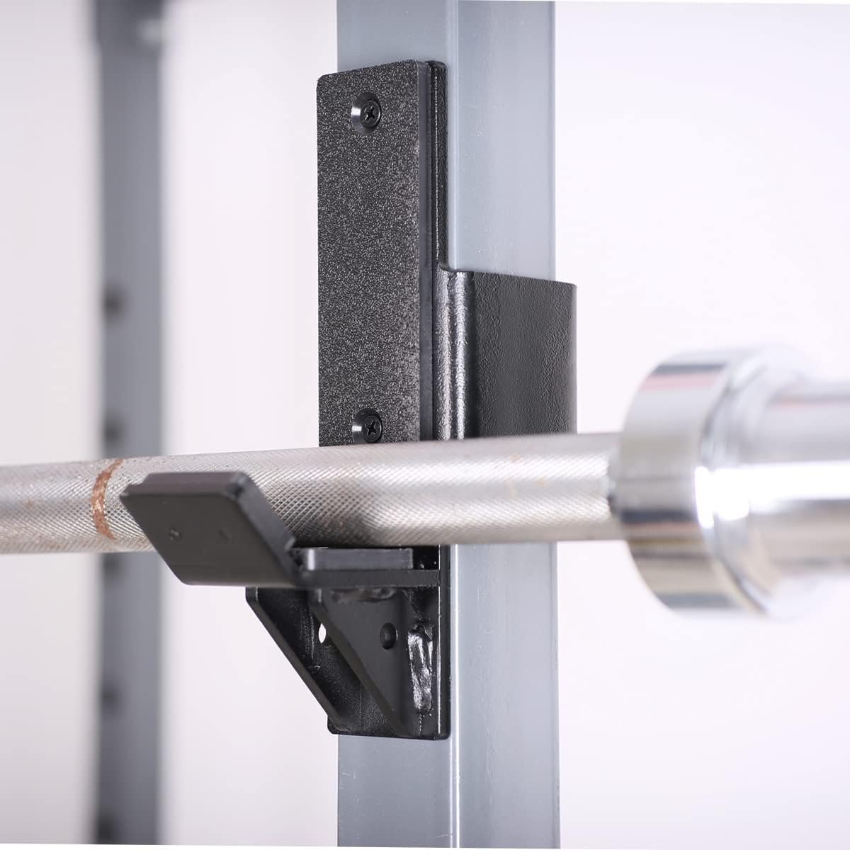 SYL Fitness J-Hooks for Squat/Power Rack - Available in 2"x2" and 3"x3", Heavy Duty J-Cups Barbell Holder with UHMW Pads - Image 6