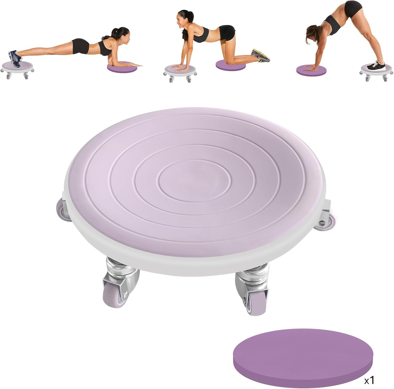 6 Caster Ab Roller, Ab Exercise Equ...