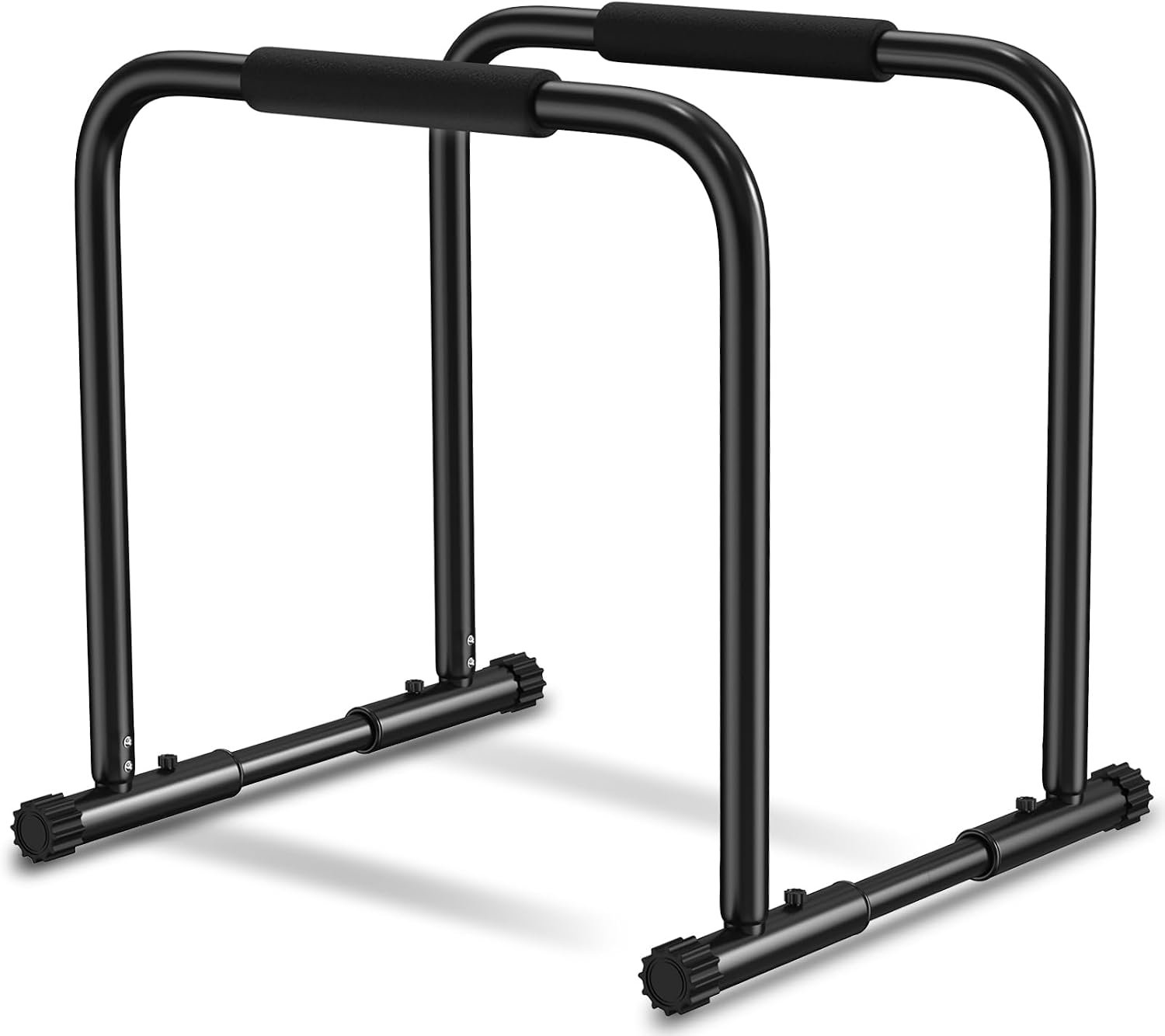 KEY2FUN Adjustable Dip Bars, Heavy Duty Parallel Bars for Home Gym