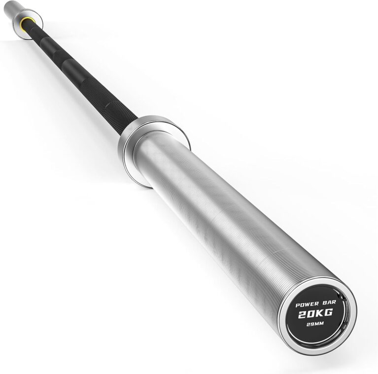 PAPABABE 7ft Barbell 45lb Olympic Barbell 1000/1500lbs Capacity Home Gym