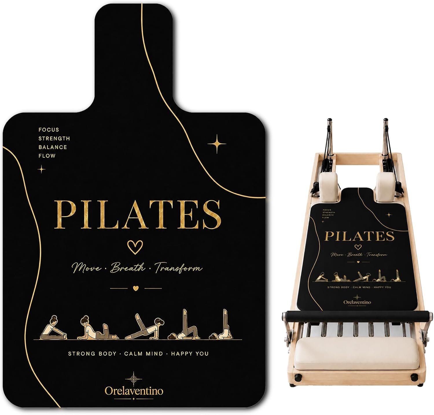 Pilates Reformer Mat, Non Slip Backing Reformer Mat Cover for Pilates Machine, Exercise Mat with Sweat-Wicking Surface, Foldable Pilates Mat Home Gym Yoga Training, 39" x 24"