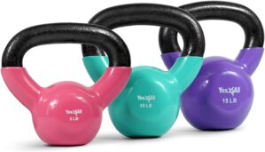 Yes4All Kettlebell, Vinyl Coated Ke...