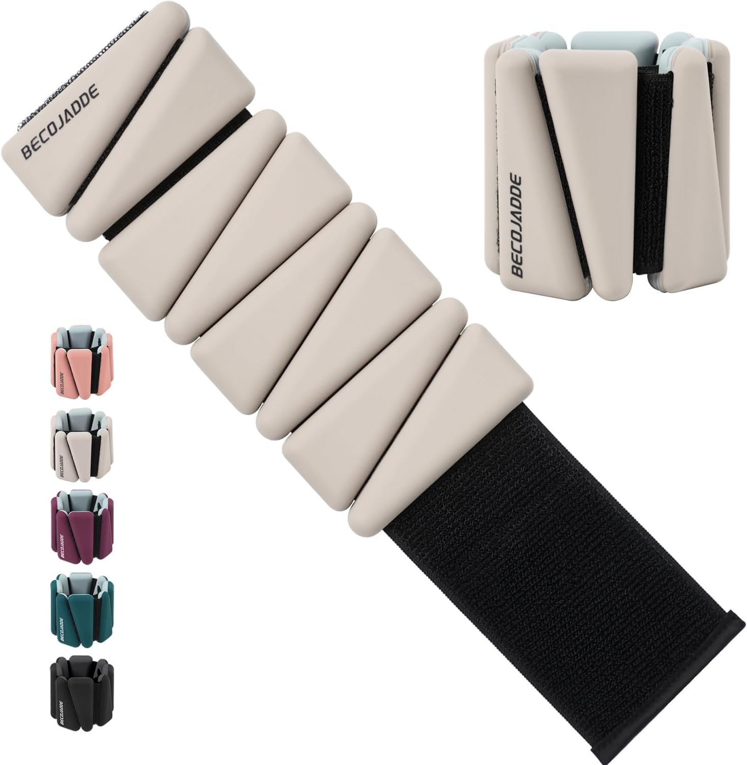 BECOJADDE Ankle Weights Set of 2 (1...
