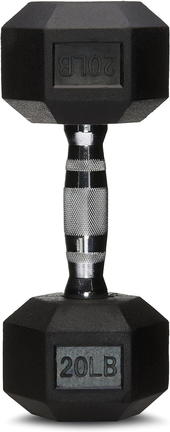 Amazon Basics Rubber Hex Dumbbell Hand Weight - Image 5