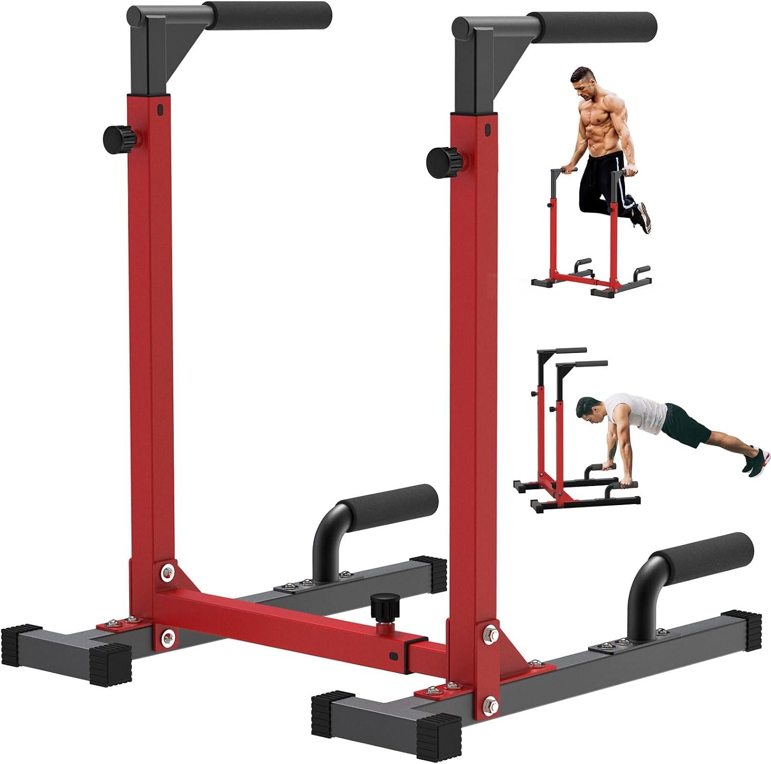 SELEWARE Adjustable Dip Bar Station... – 61hBI7vrL._AC_SL1500_.jpg