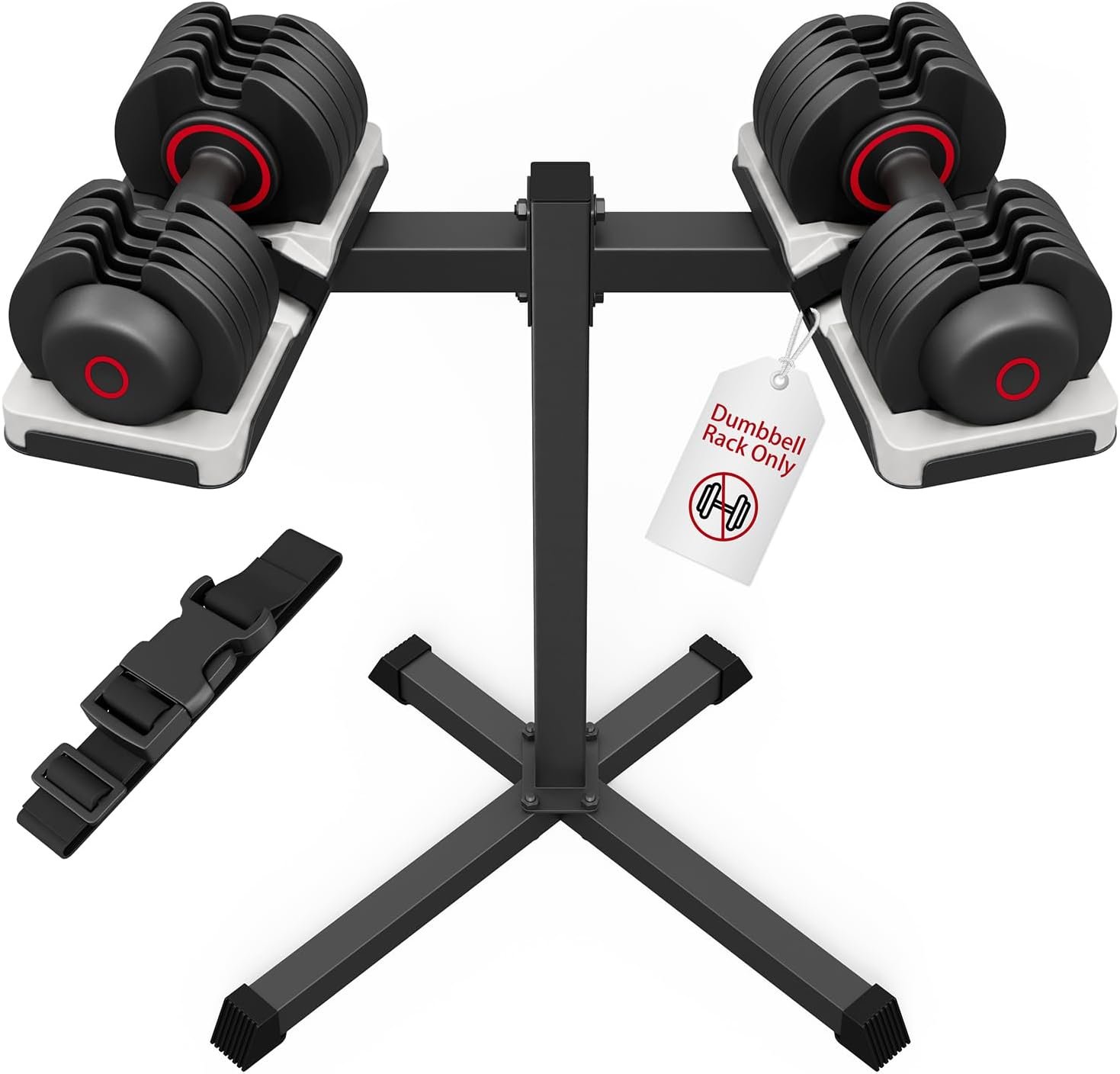 Adjustable Dumbbell Stand, 35" Height Adjustable Dumbbell Rack, 300LBS