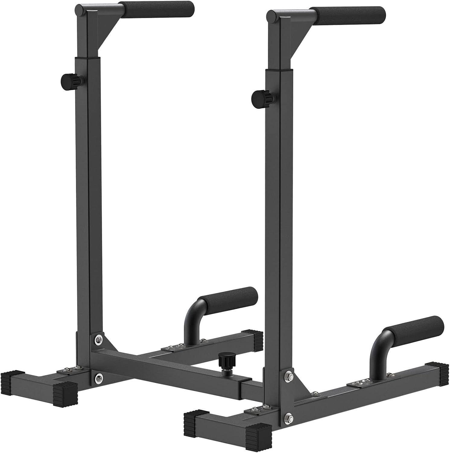 SELEWARE Adjustable Dip Bar Station, Home Gym Dip Stand