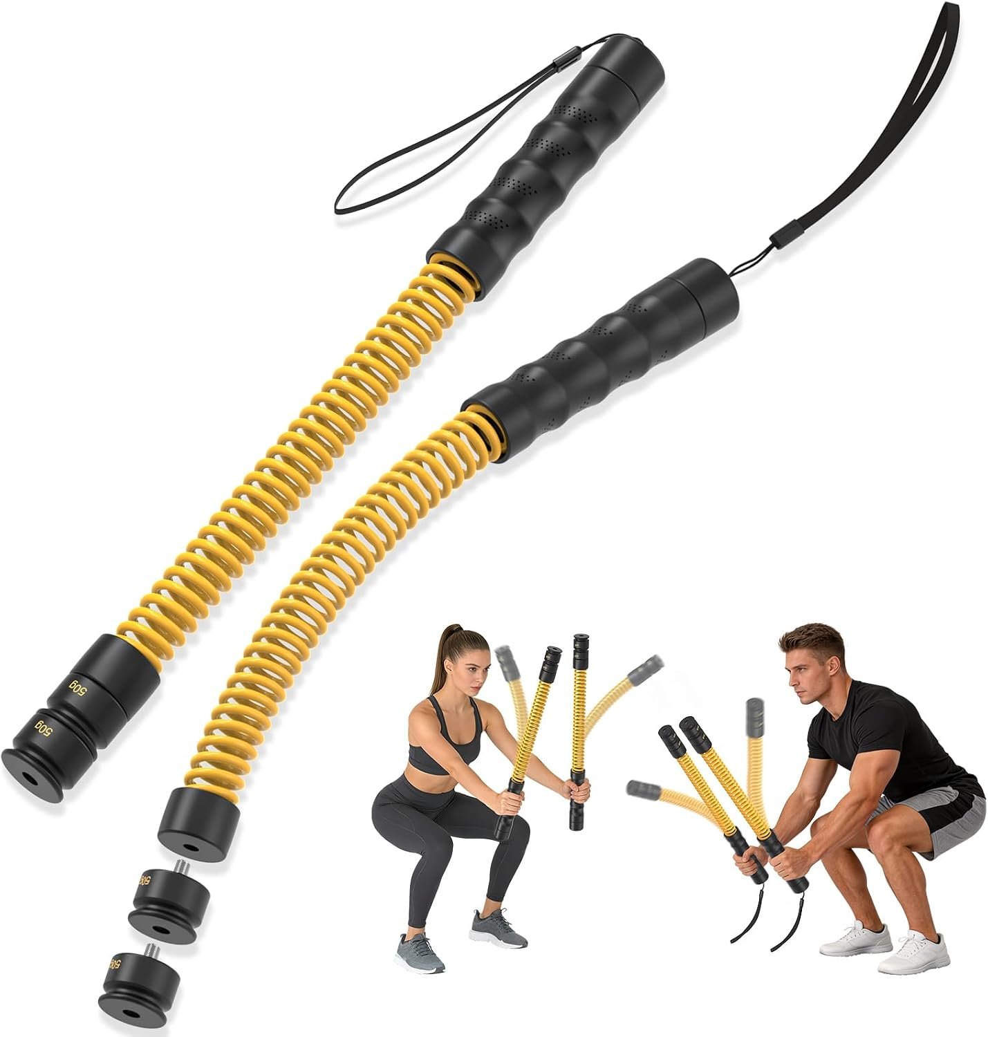 Ropeless Battle Ropes 4.0, Heavy Duty Portable Steel Core