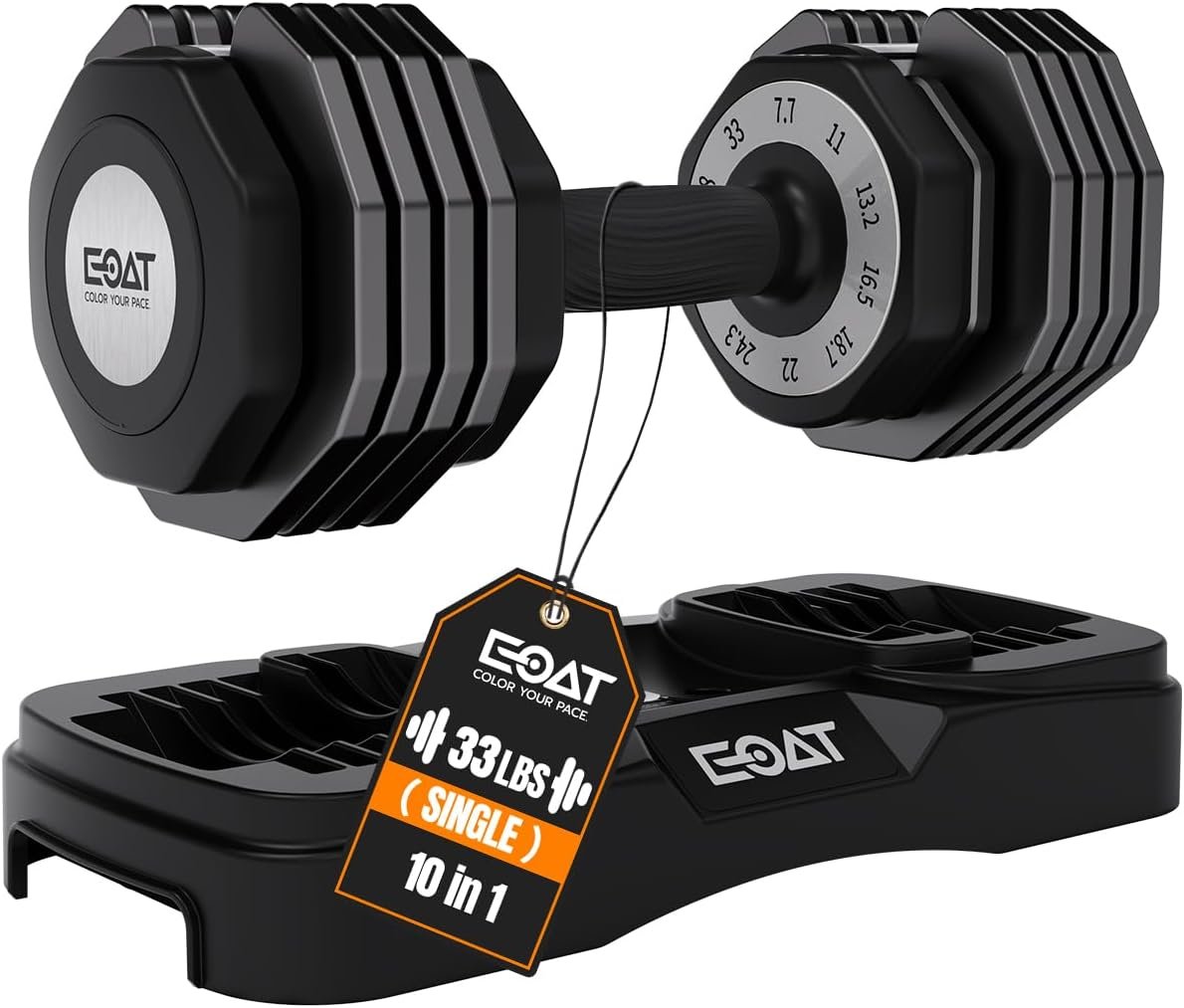 Adjustable Dumbbells Set, 22/33 lbs...