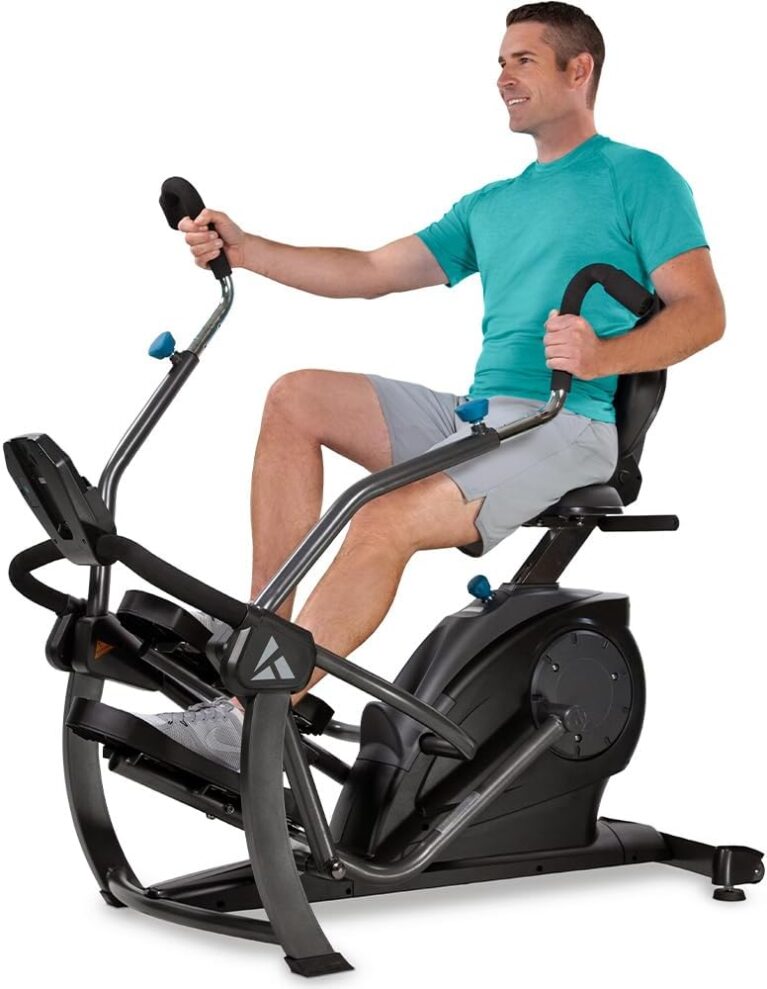 Teeter FreeStep Recumbent Cross Trainer Stepper, Zero-Impact Exercise Bike Alternative w/Patented Physical Therapy Stride, Up to 350lb, Free App w/Trainer Workouts