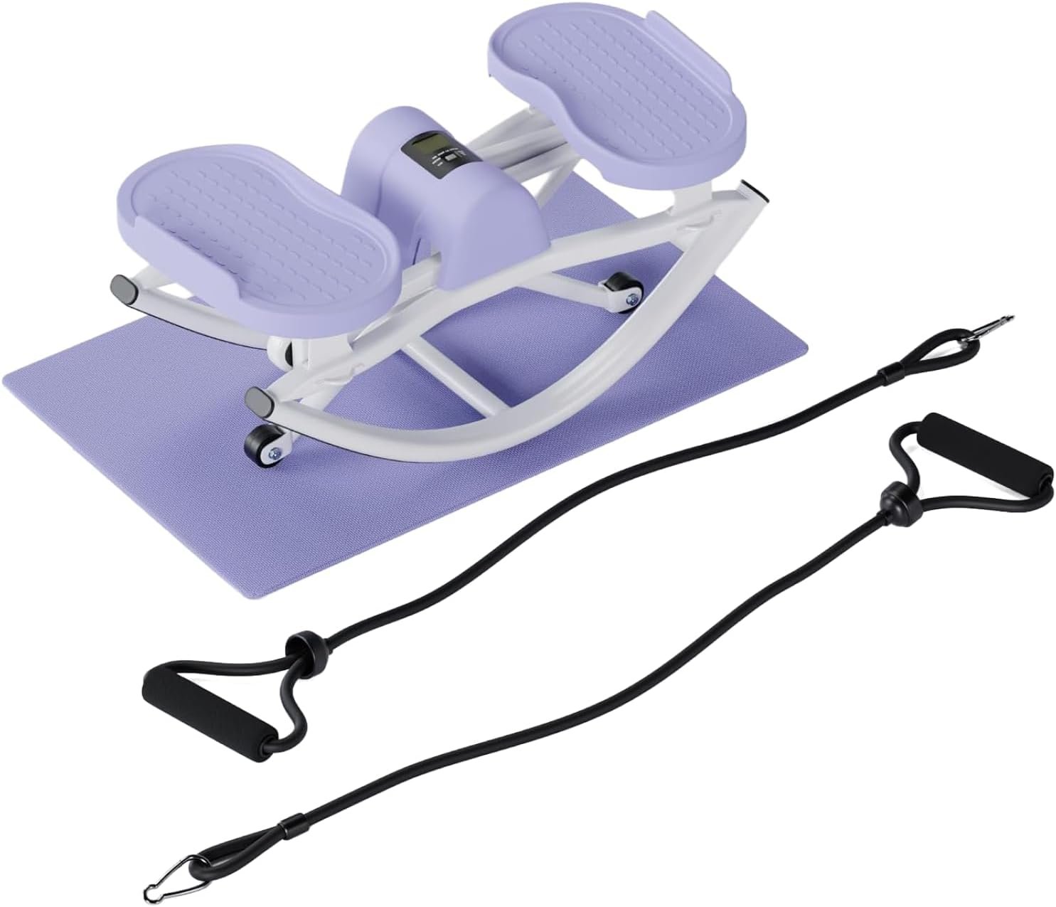 The Rock Stepper - Side to Side Rocking Stepper Machine for Home Workouts - Low Impact Indoor Cardio Leg Glute and Core Training - Quiet Compact Step Rocker Exercise Equipment