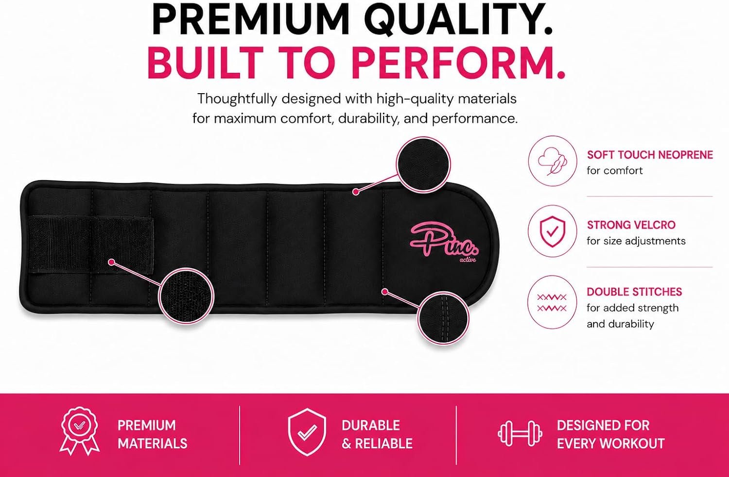 Ankle Weights & Wrist Weights Set 1-10 lb & Adjustable for Women, Men, Kids - Image 6