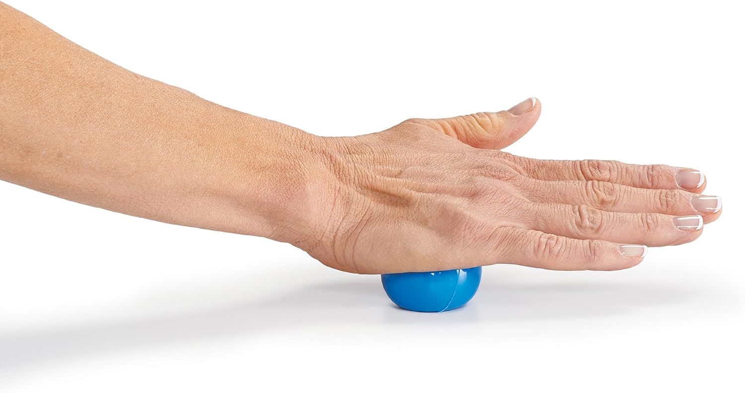 OPTP Mini Balls – Vinyl Air-Filled Self-Massage Ball Set of 2, Blue, 1.5" - Image 9