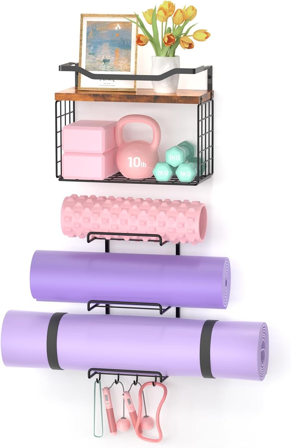 Yoga Mat Holder Wall Mount, Yoga Ac...