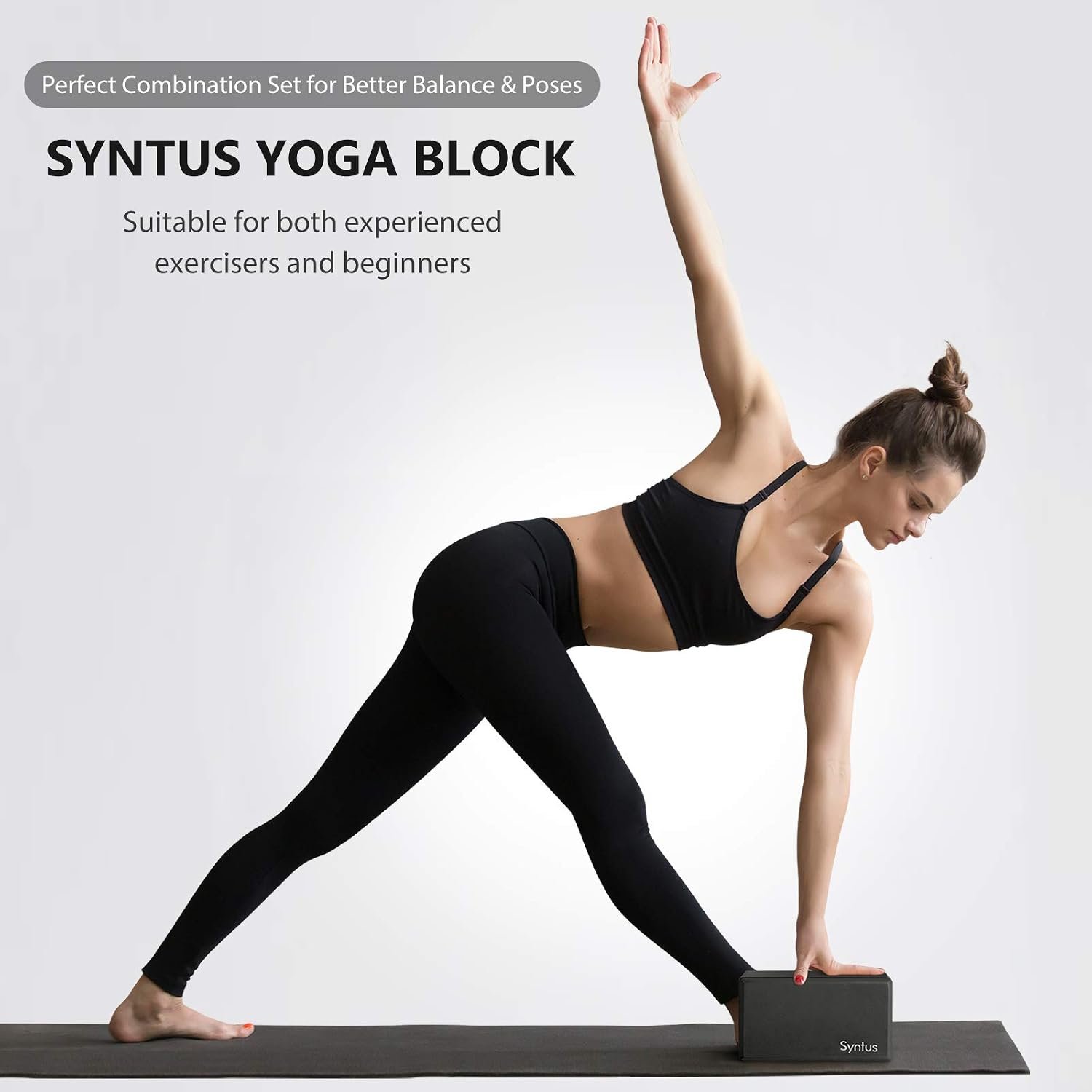 Syntus Yoga Block for Fitness, Pila... – 61uWlJX4-6L._AC_SL1500_.jpg
