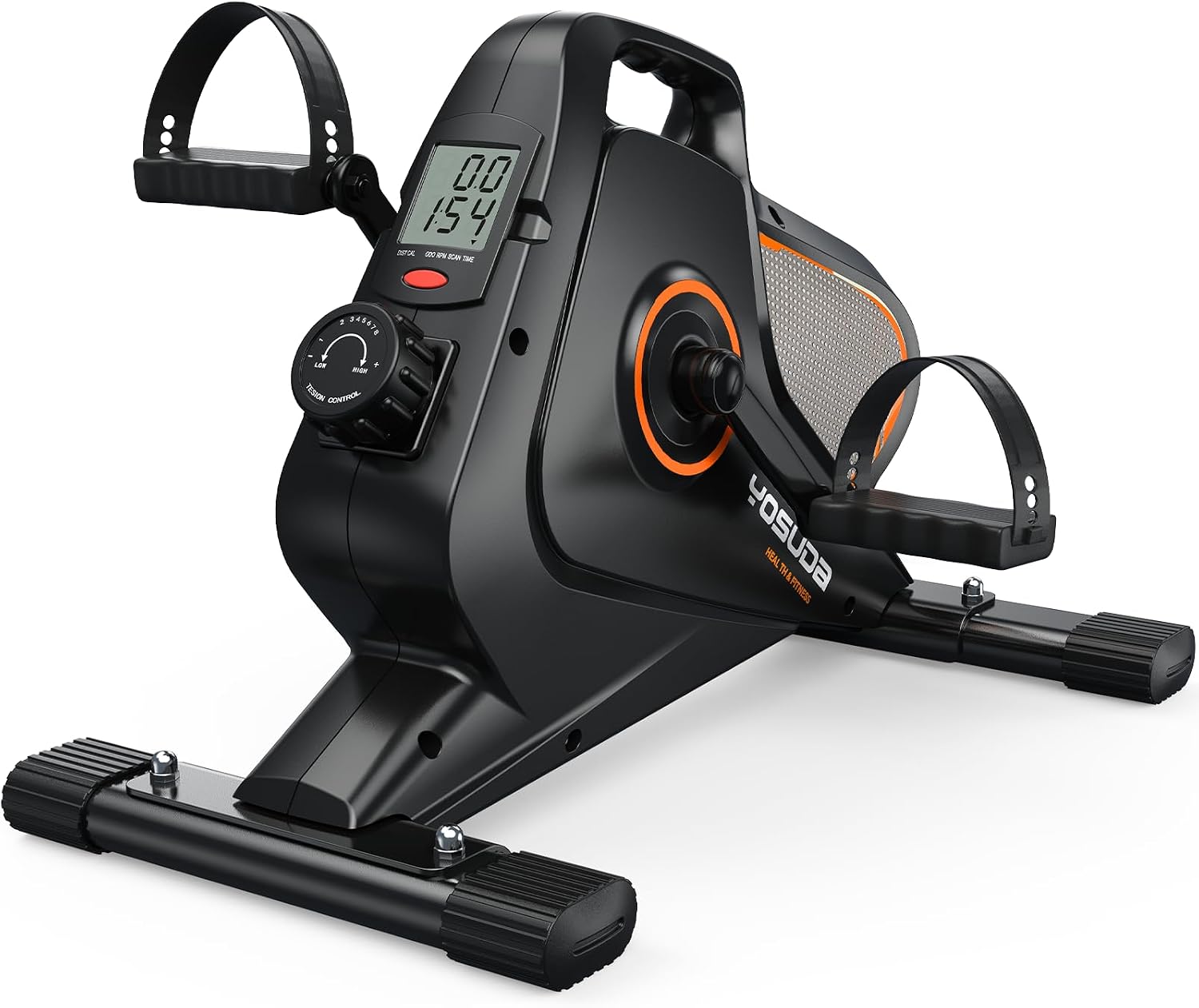 YOSUDA Under Desk Bike with 16-Level Magnetic Resistance & Bluetooth App