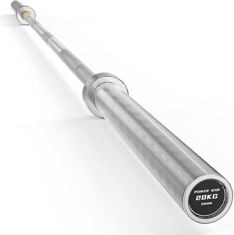 PAPABABE 7ft Barbell 45lb Olympic Barbell 1000/1500lbs Capacity Home Gym
