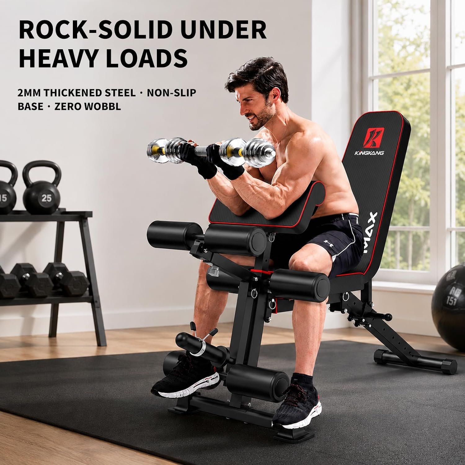 K KiNGKANG Foldable Weight Bench wi... – 710K4vvkXXL._AC_SL1500_.jpg