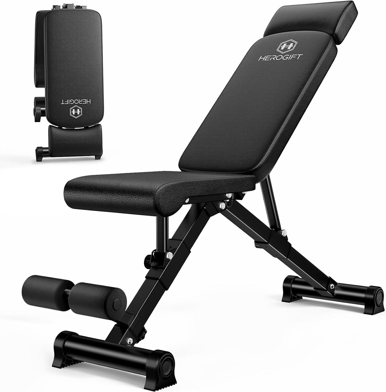 HEROGIFT Adjustable Weight Bench, 6...