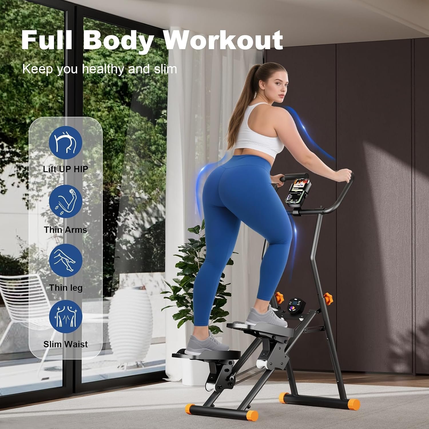 Folding Stair Stepper for Home, 2026 Upgraded Stair Climber with Adjustable Handlebar - Image 2