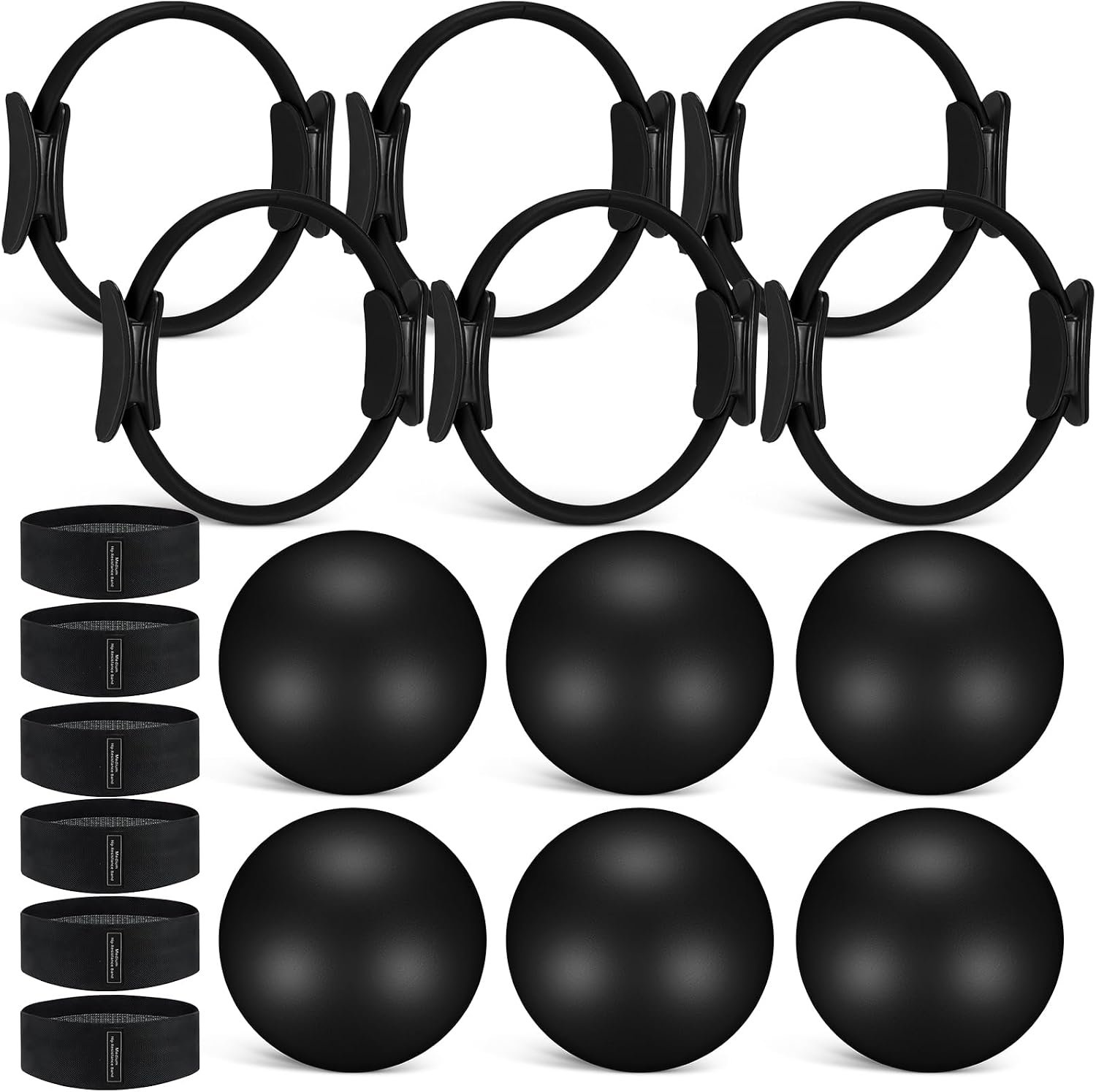 Seenelling 18 Pcs Pilates Ring and ... – 711c8J7vzpL._AC_SL1500_.jpg