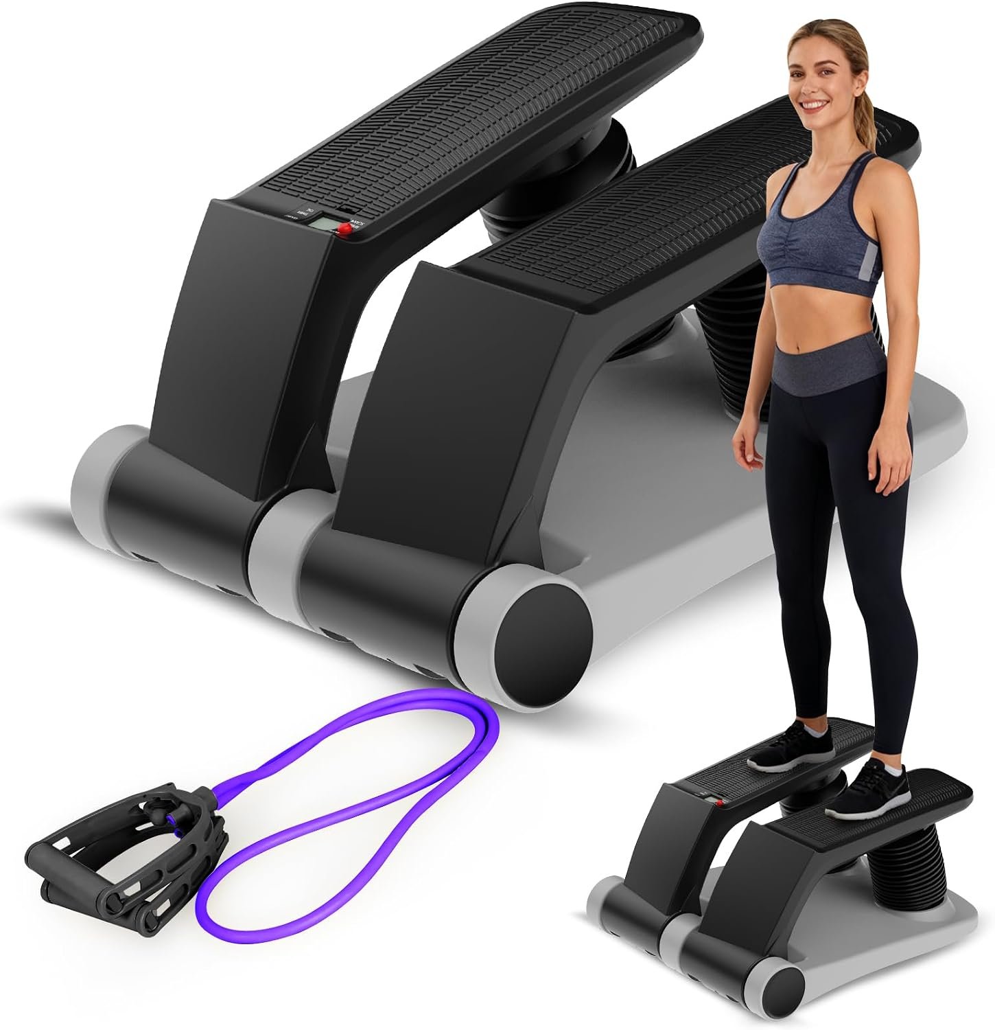 Air Stepper Machine with Resistance Bands