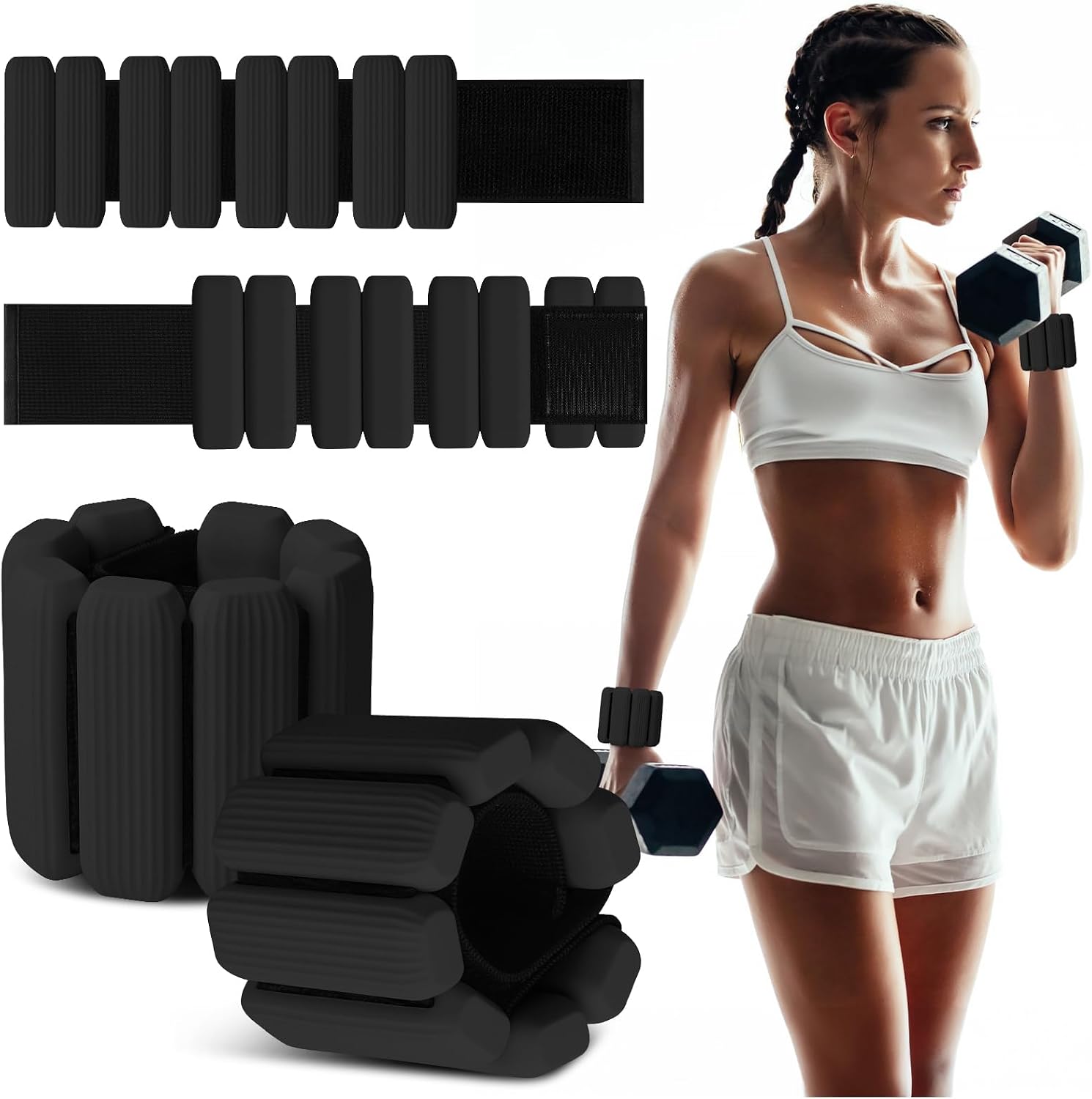 Wrist Weights Set of 2, Wearable Wr...