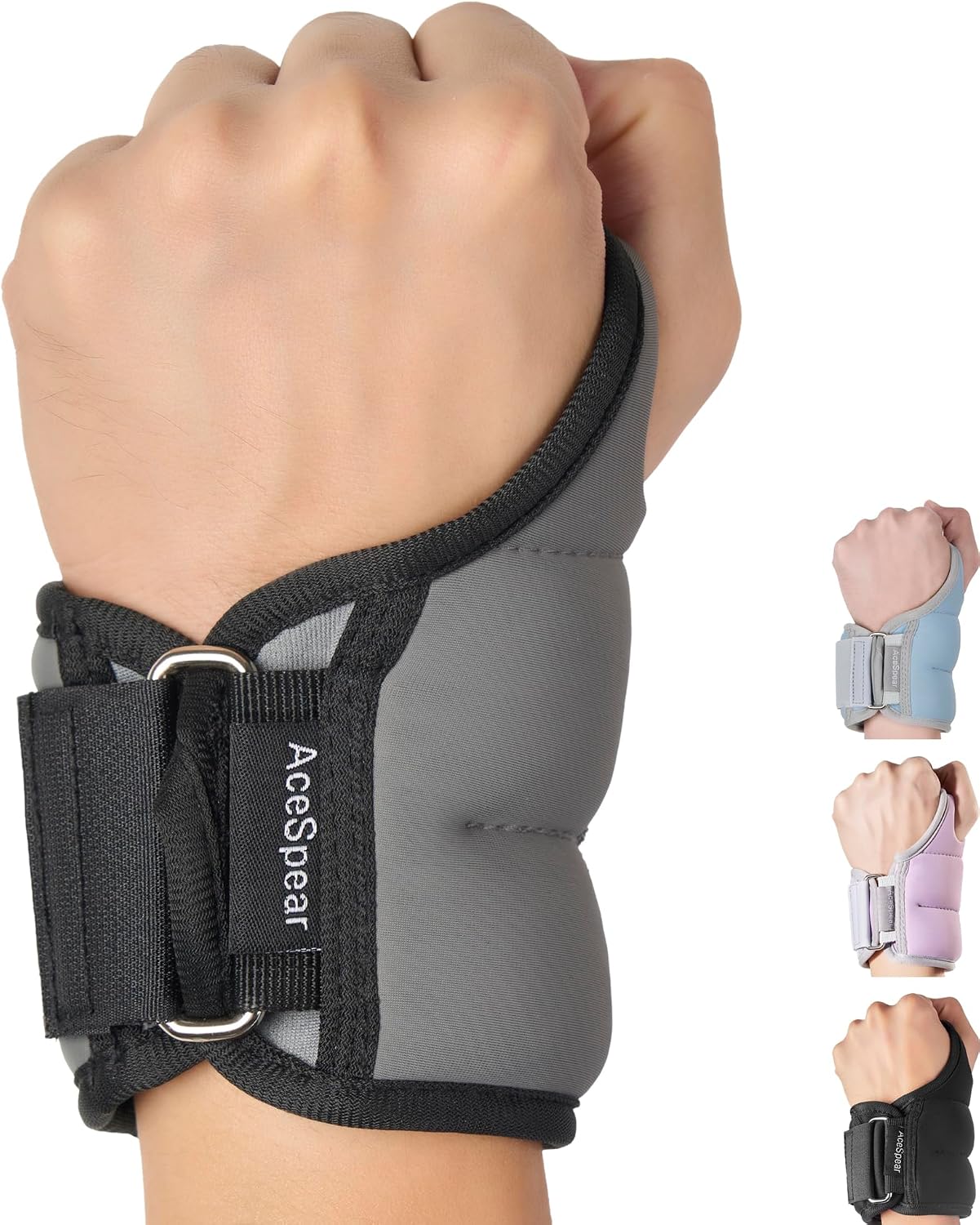 AceSpear Wrist Weights with Thumb L...