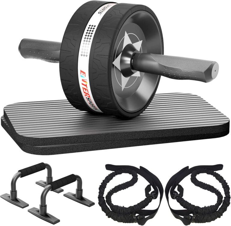 Ab Roller Wheel for Abs Workout with 2 Knee Pads for Home Gym