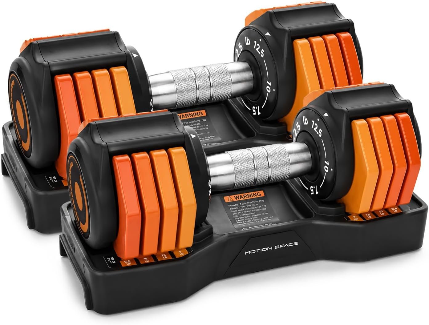 Adjustable Dumbbells Set 12.5LB Pai...