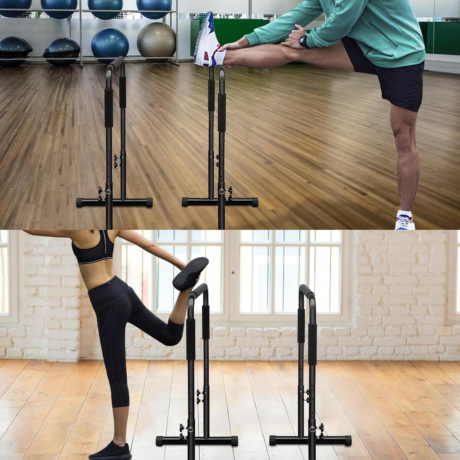Dip Bar Adjustable Dip Stand Station for Home Fitness Workout Calisthenics Exercise Pull Up Stand Portable Parallel Bar - Image 6